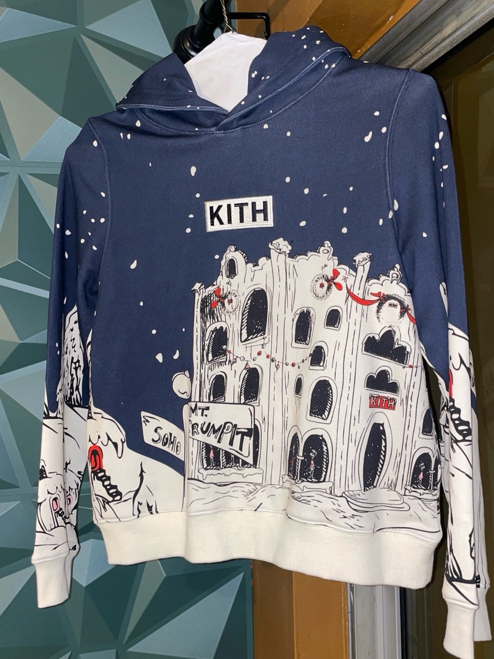 KITH KIDS X GRINCH SCENIC WILLIAMS HOODIE-NOCTURNAL